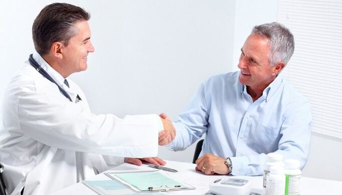 rendez-vous chez le médecin pour prostatite